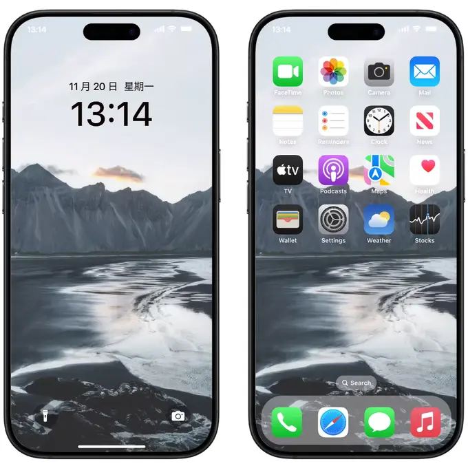 冰岛南海岸黑沙滩与韦斯特拉霍恩山(电脑手机平板ipad4K高清壁纸) 第2张