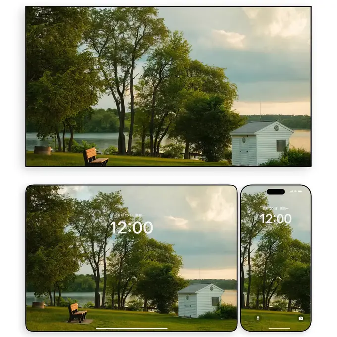 惬意时光 绿色护眼系列4K高清壁纸(电脑手机平板ipad)图片