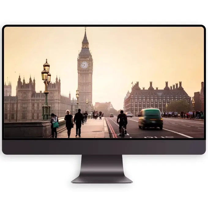 伦敦黄昏 街景系列4K高清壁纸(电脑手机平板ipad) 第2张