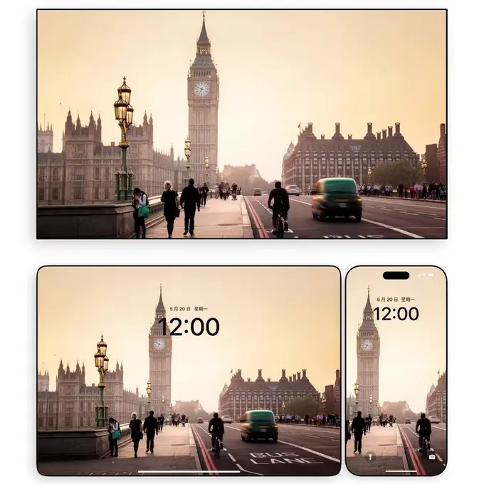 伦敦黄昏 街景系列4K高清壁纸(电脑手机平板ipad)