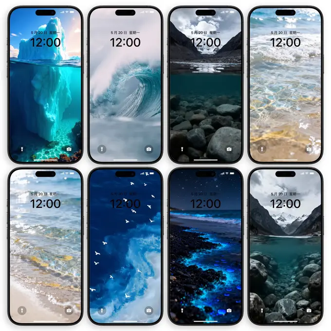 43张超级氛围空间立体海景4K图手机壁纸 第5张