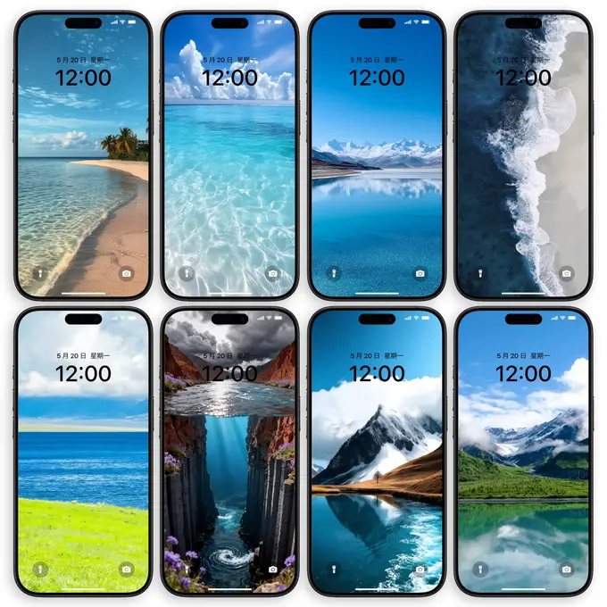 43张超级氛围空间立体海景4K图手机壁纸 第4张