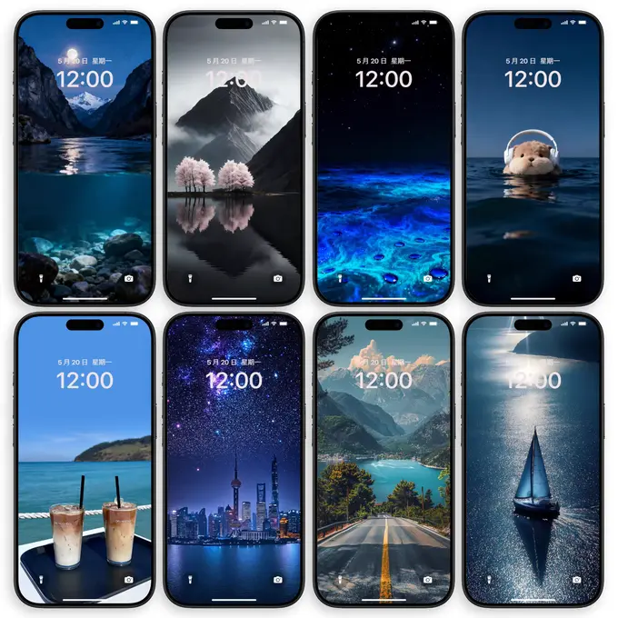 43张超级氛围空间立体海景4K图手机壁纸 第2张