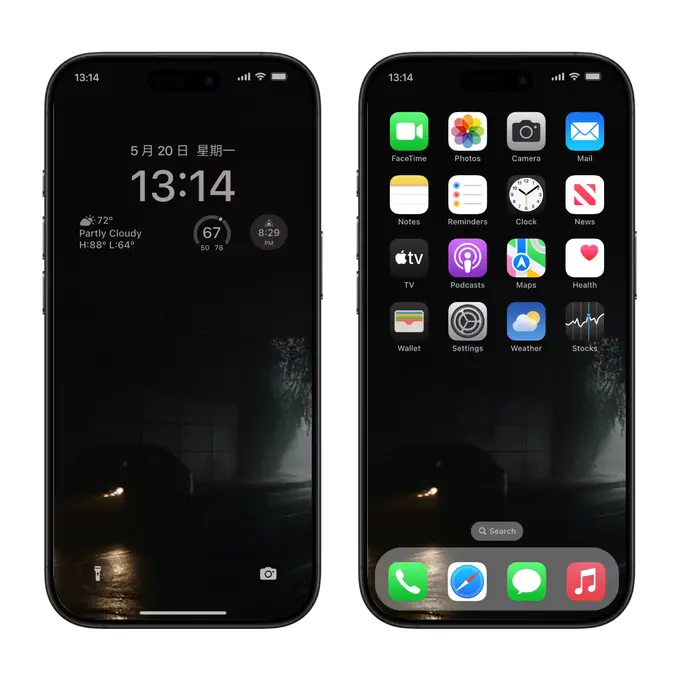 微光里的雨夜私语4K高清电脑手机平板ipad壁纸 苹果安卓通用  第2张