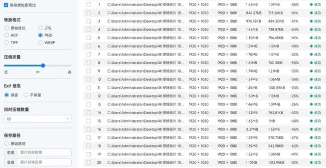 极速图片压缩器V3.2.0 开源免费的图片压缩工具