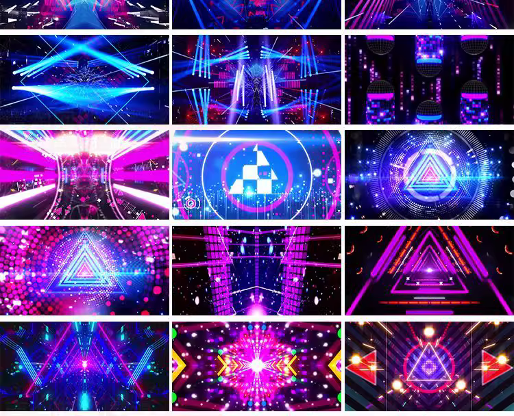 炫酷动感街舞炫彩节奏感舞蹈酒吧LED背景视频素材免费下载 第2张