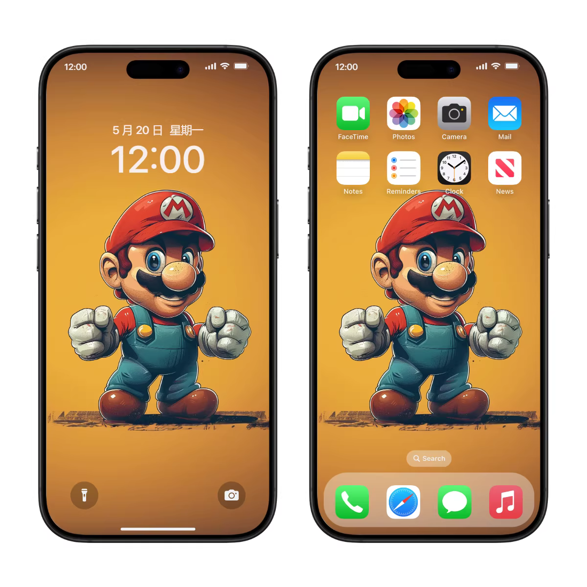 橙光里的超级马里奥4K超清电脑手机ipad平板壁纸 第2张