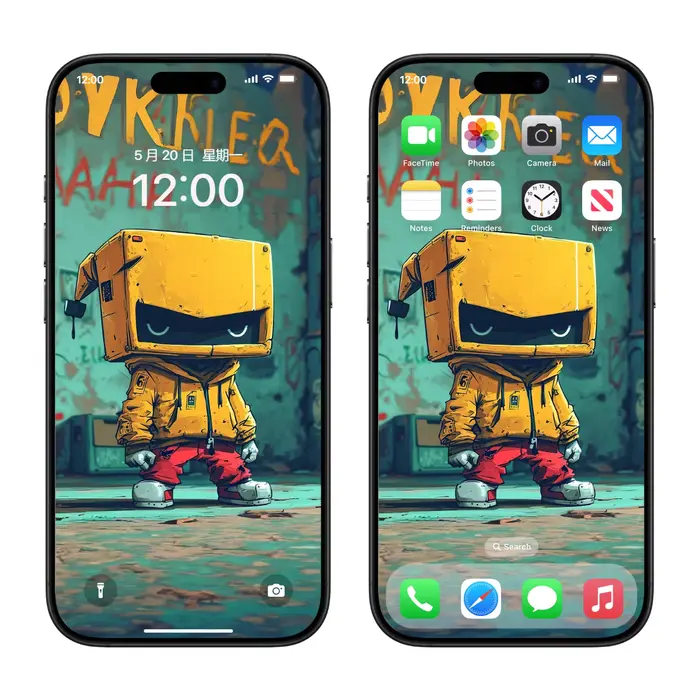 4K高清街头潮趣卡通壁纸 (平板电脑手机ipad折叠屏壁纸) 第2张