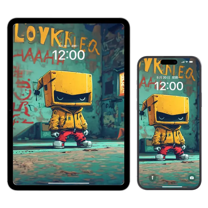 4K高清街头潮趣卡通壁纸 (平板电脑手机ipad折叠屏壁纸) 第3张