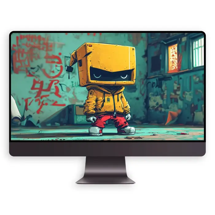 4K高清街头潮趣卡通壁纸 (平板电脑手机ipad折叠屏壁纸) 第4张