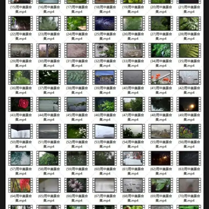 4k唯美意境下雨素材高清天空树叶水滴水珠雨中屋檐短视频素材 第5张