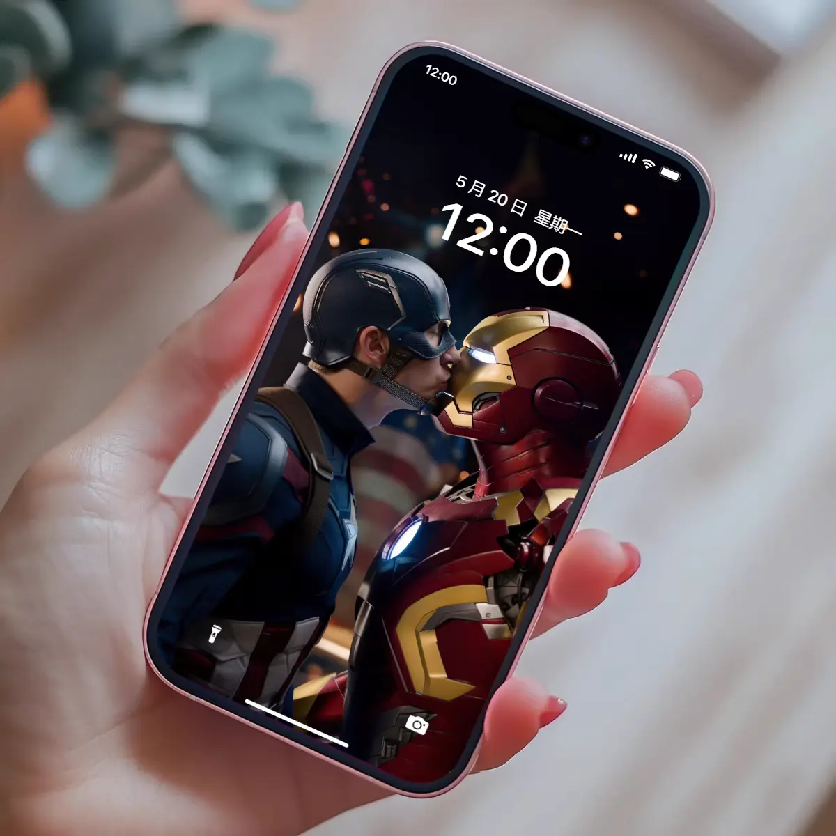 盾铁的星火之吻 钢铁侠与美队的永恒烙印壁纸 第3张