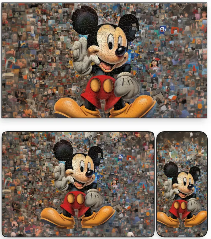 拼图米奇 像素狂欢迪士尼4K高清壁纸 第3张