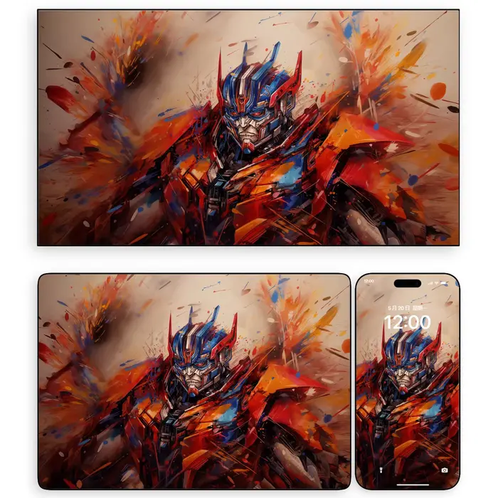 王者威临 变形金刚擎天柱平板电脑手机4K高清ipad壁纸