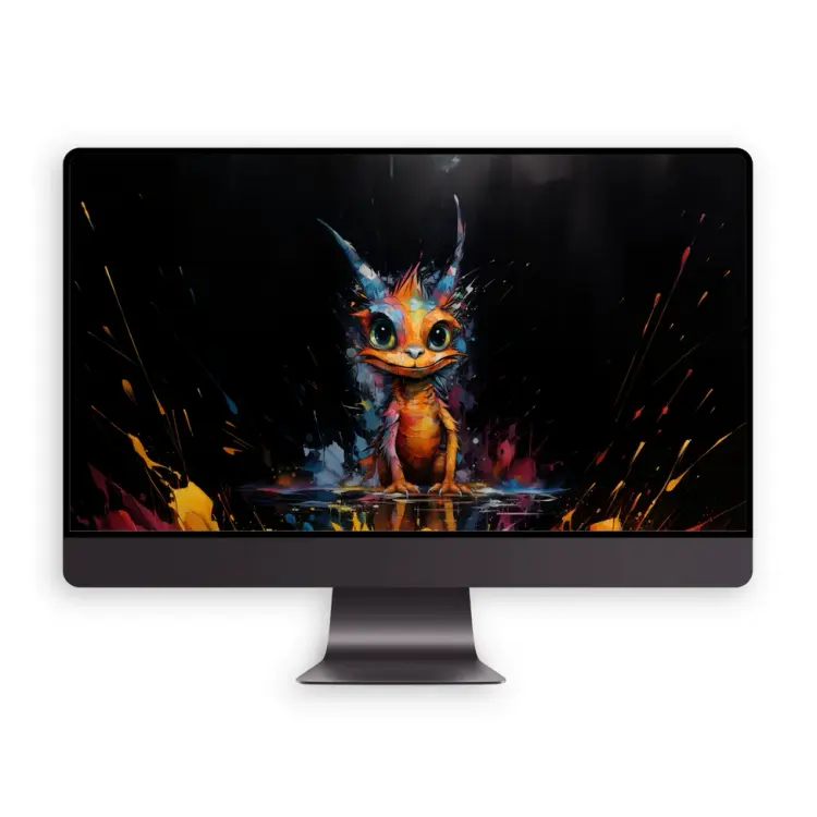 视觉轰炸!涂鸦飞溅萌宠4K高清壁纸 全屏电脑平板手机通用 第5张