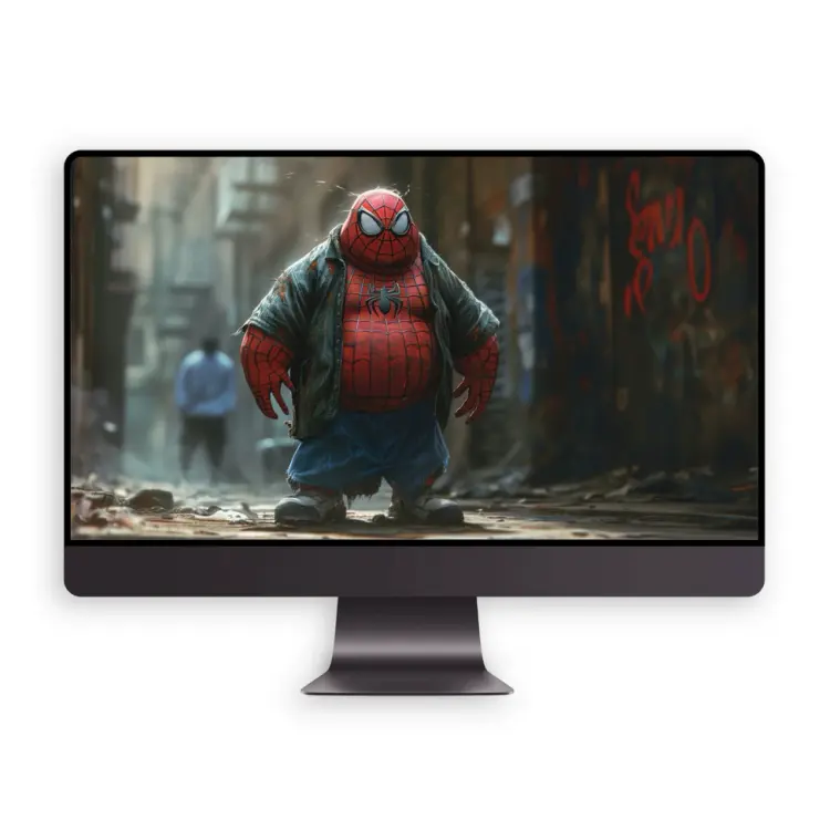 沙雕反差萌蜘蛛侠4K高清壁纸 胖胖反差萌 第2张