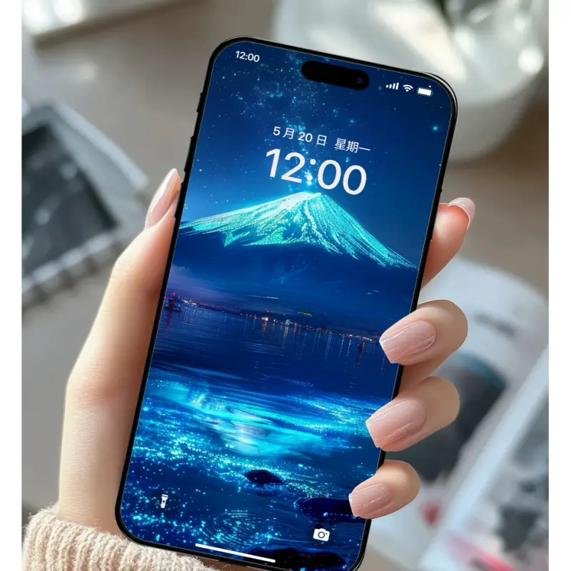 月浸荧川 富士临光 8K超高清风景护眼壁纸 第5张