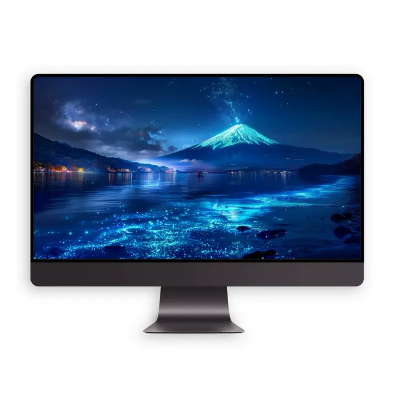 月浸荧川 富士临光 8K超高清风景护眼壁纸 第2张