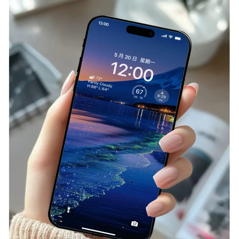 富士山荧光海8K超清风景护眼壁纸 第2张