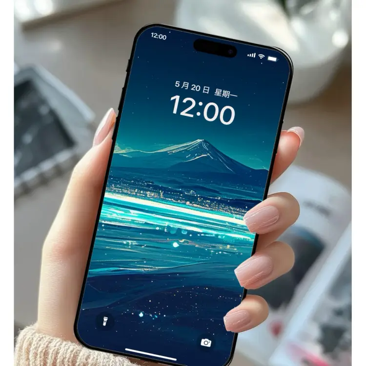 月醉富湖 荧澜流萤风景护眼8K超高清壁纸 第3张