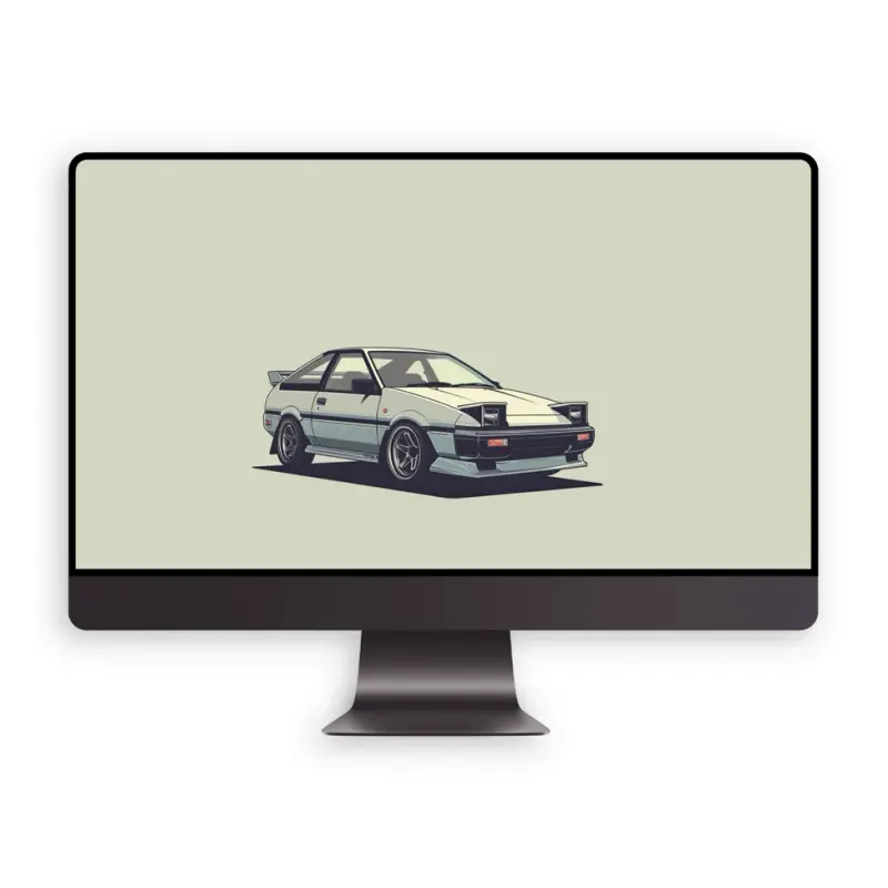 头文字D拓海AE86汽车9K壁纸（平板手机电脑折叠屏各1张） 第4张