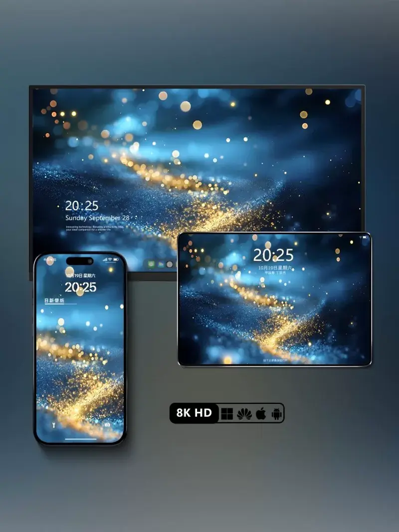 12张梦幻星光唯美浪漫星空夜景8K壁纸 第2张