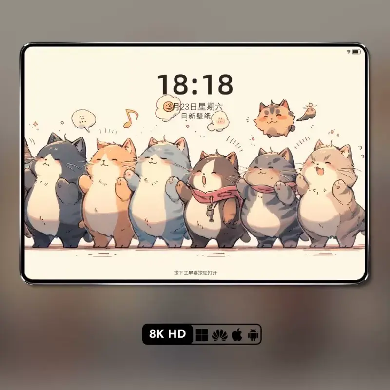 8K超清可爱卡通猫咪壁纸 电脑ipad平板手机壁纸 第5张