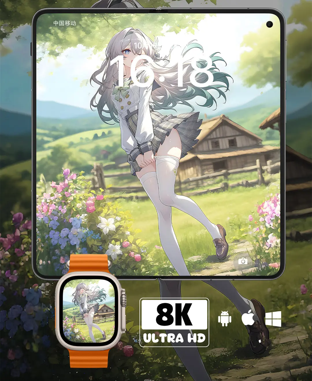 星穹铁道流萤田园治愈二次元美少女8K壁纸（共7张图片) 第3张